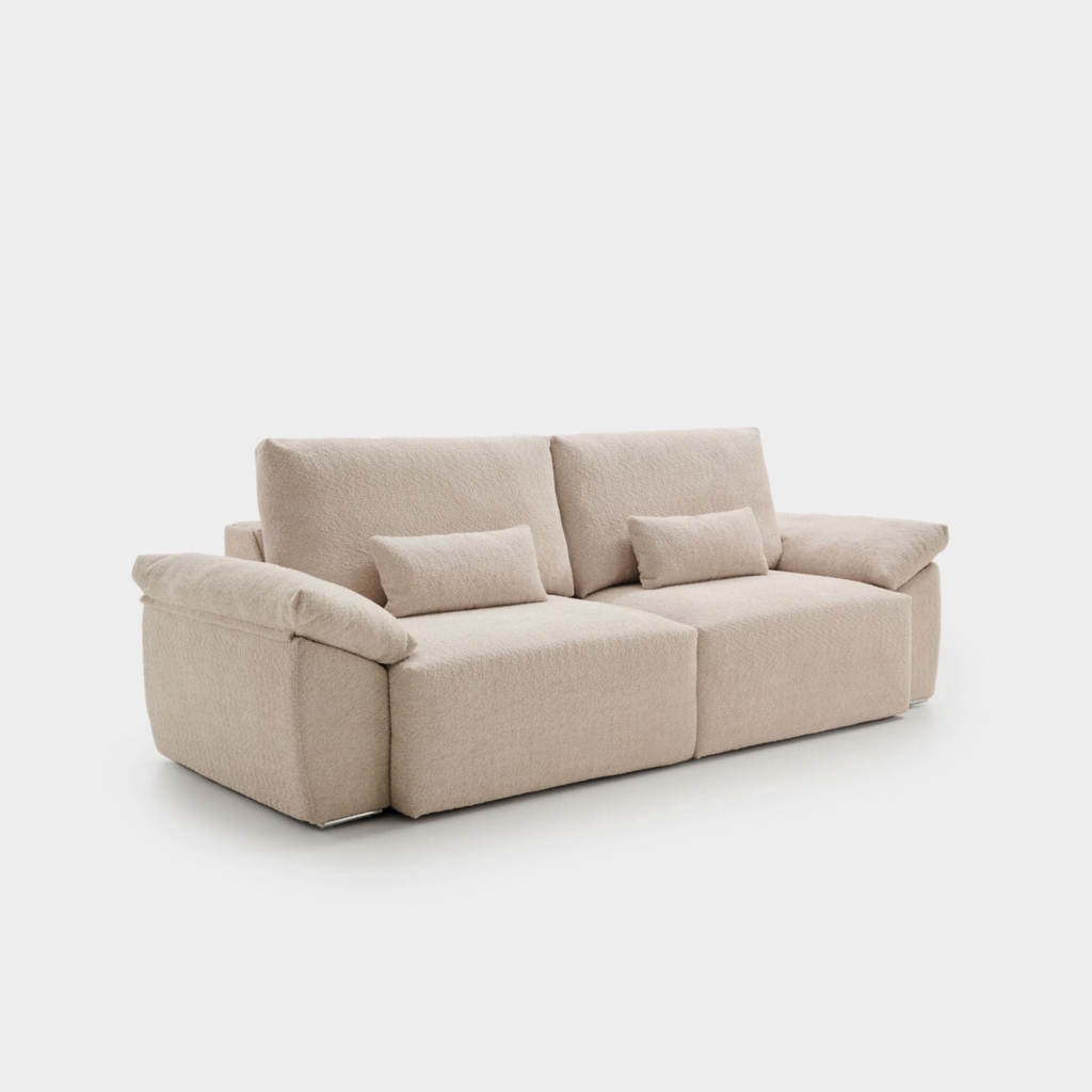 Sofa-modular-Laya-Acomodel Sofá funcional con sistema deslizante y diseño contemporáneo