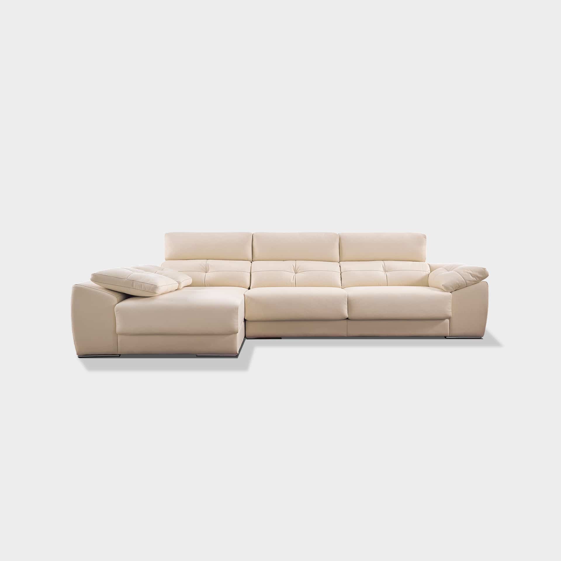 Sofá Atenza de 222 cm con asientos deslizantes y diseño contemporáneo