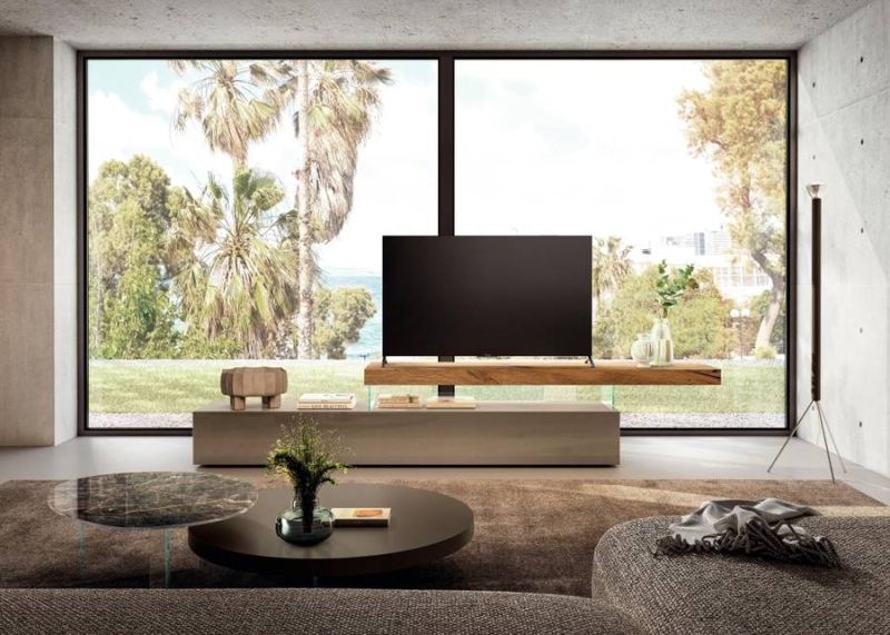 Mueble TV Air de LAGO expuesto en tienda de muebles LAGO Gandía